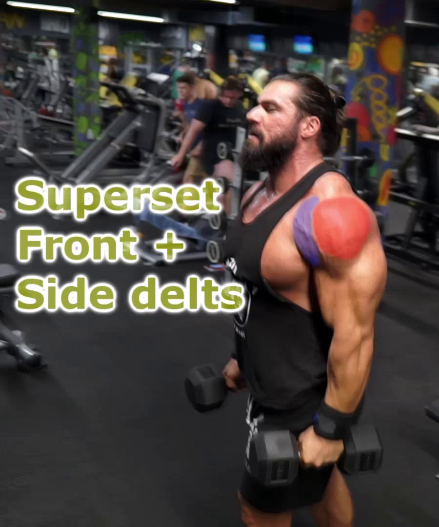 Shoulder superset - front and side deltoids | GymZilla Tribe Exercises
