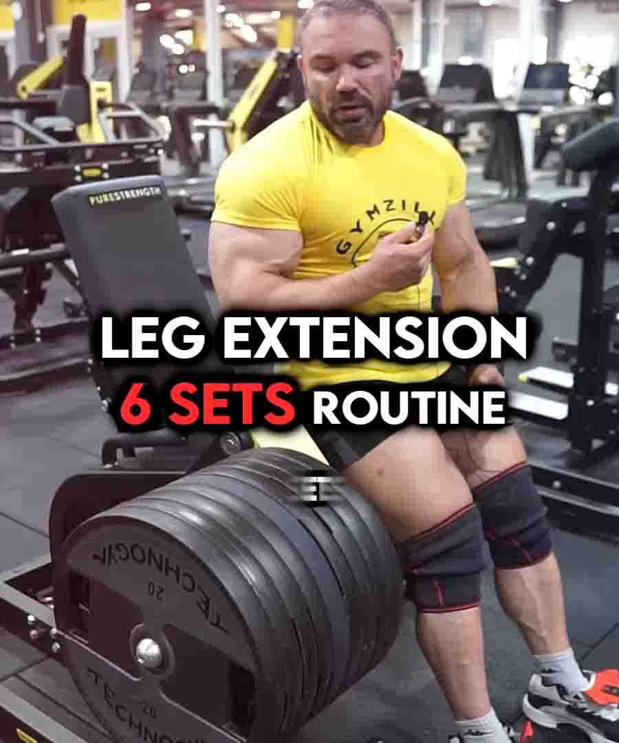 Full Leg Extension routine to build huge quadriceps fast | GymZilla ...