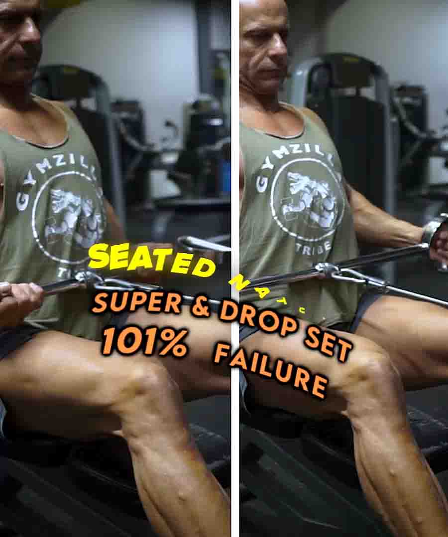 Drop Rows Exercise Seated Row Super Drop Set for Max Pump and Huge Back | GymZilla Tribe ...